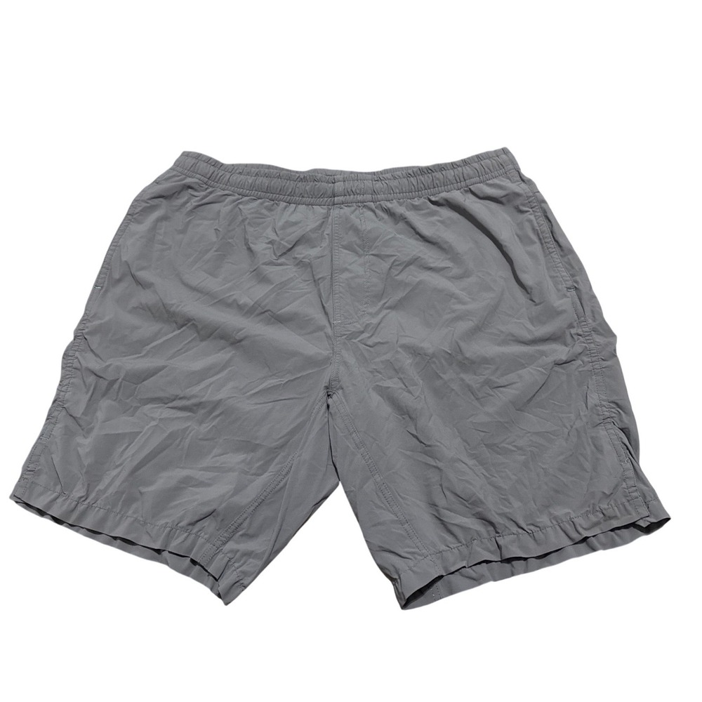 MYLES Makes Moves Men's Gray Elastic Waist Drawstring Athletic Shorts Size XL A2